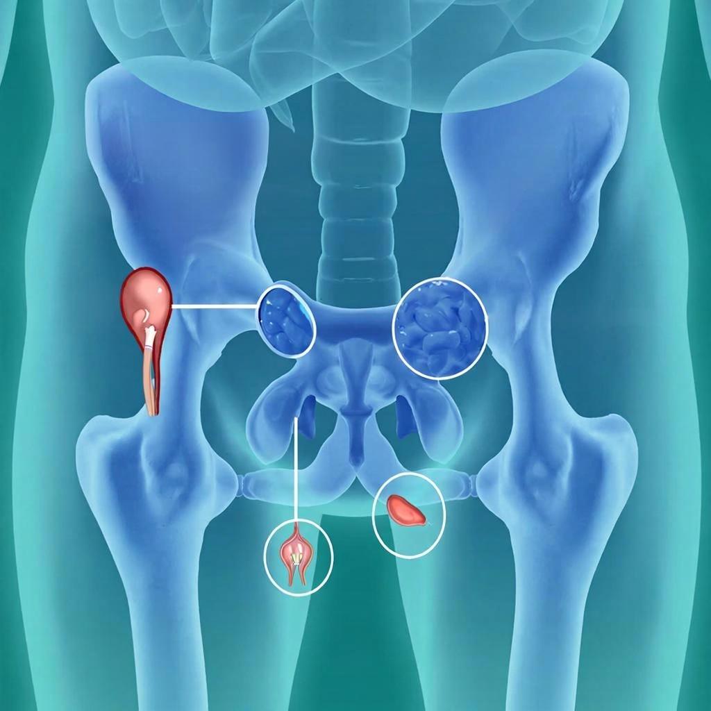 аденома простаты схематично